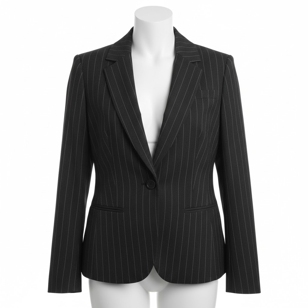 Ann Taylor Black Striped Blazer